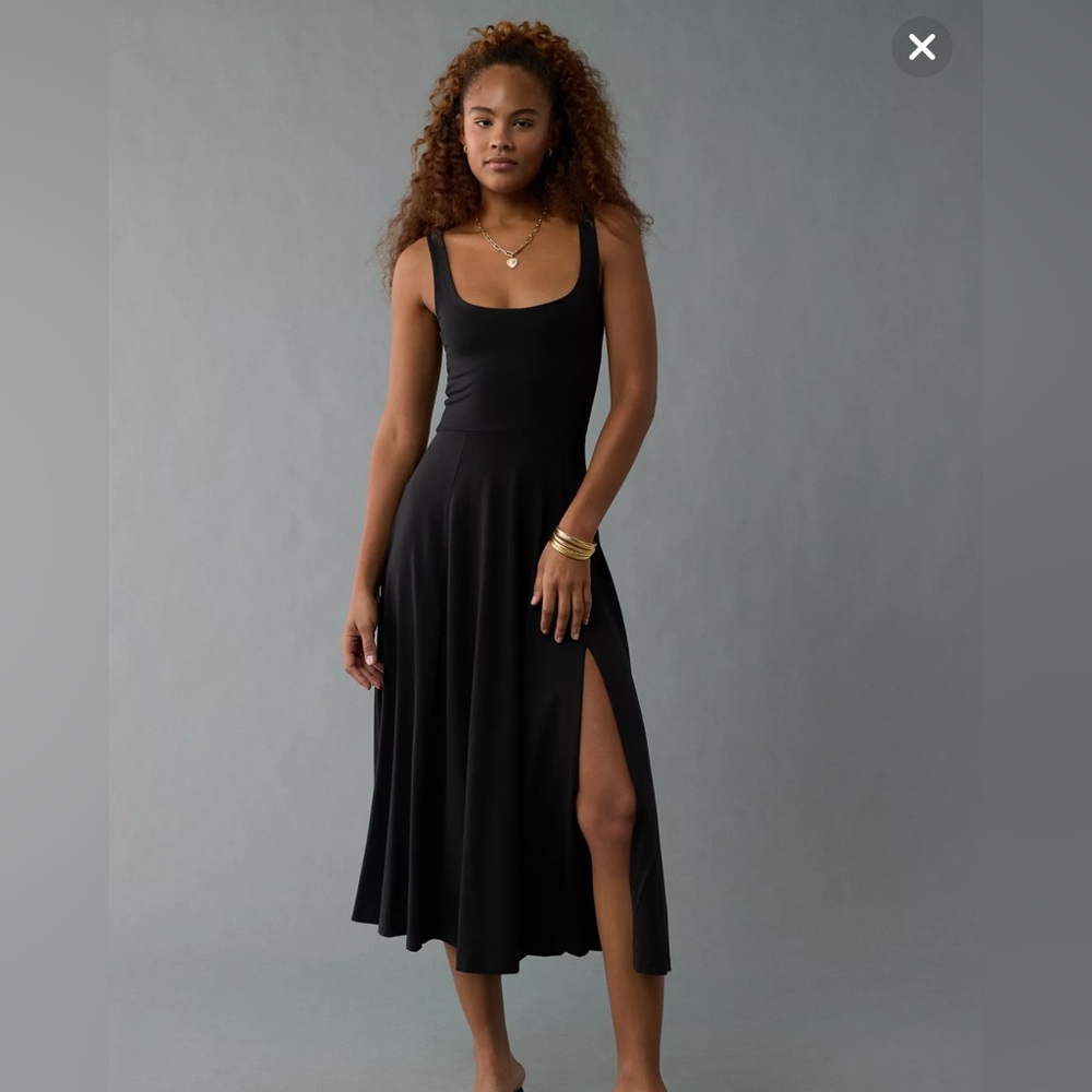 American Eagle  Scoop Neck Midi Dress